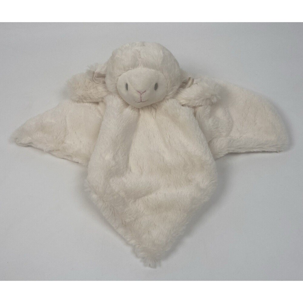 Kellytoy Lamb Security Blanket Lovey Plush Cream Soft Baby Comfort Toy Farm Luxe